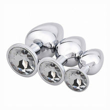 Load image into Gallery viewer, Jeweled Stainless Steel Plug