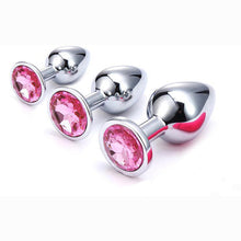 Load image into Gallery viewer, Jeweled Stainless Steel Plug