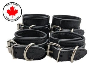 Bound 2 Please Leather Ankle & Wrist Cuff Set