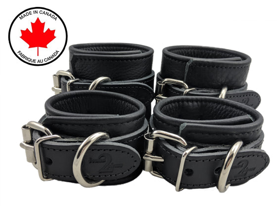 Bound 2 Please Leather Ankle & Wrist Cuff Set