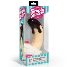 Load image into Gallery viewer, Simply Sweet Chocolate Dipped Banana Split Dildo
