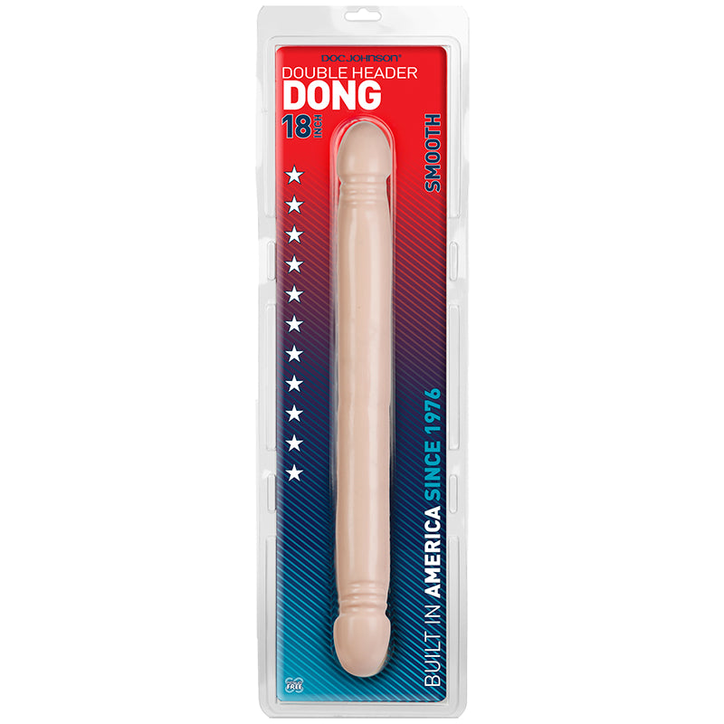 Double Header Dong 18 inches Smooth