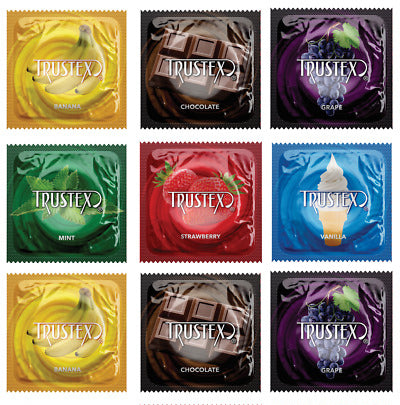 Trustex Flavored Condom Multi 12 pack  The Garden of Eden