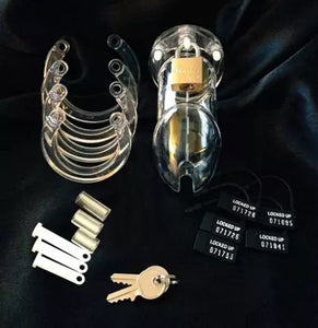 CB-6000s Clear Male Chastity Kit