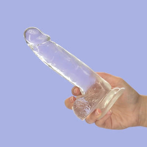 Crystal Addiction 8" Dong with Balls
