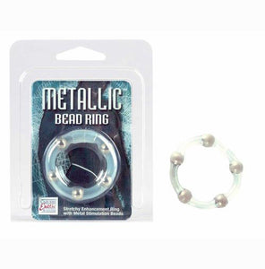 Metallic Beaded Ring